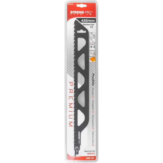 Kolbsaeleht Strend Pro Premium SBB-110, 455/1,5 mm, telliskivi, S2243HM Kolbsaeleht Strend Pro Premium SBB-110, 455/1,5 mm, telliskivi, S2243HM