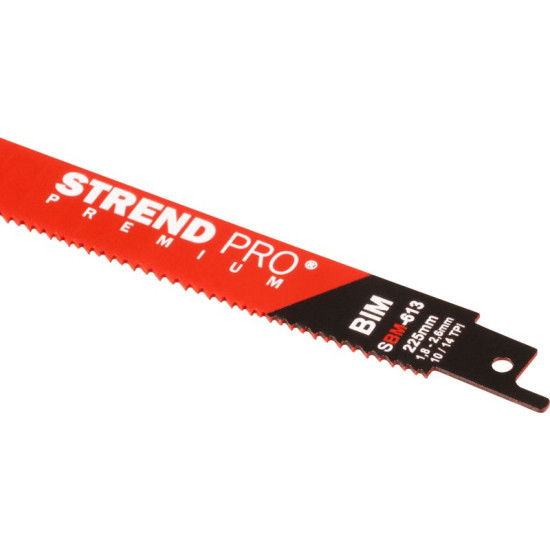 Reciprocating saw blade Strend Pro SBM-613, 225/0.90 mm, metal&wood, BIM, S1122VF, 5pcs Reciprocating saw blade Strend Pro SBM-613, 225/0.90 mm, metal&wood, BIM, S1122VF, 5pcs