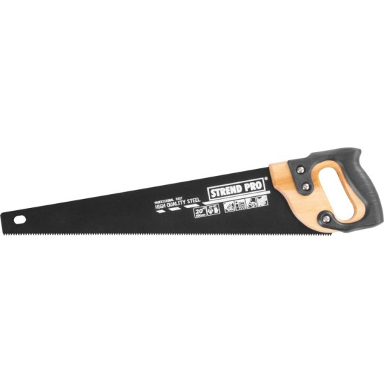 Hand saw TEFLON 500 mm Strend Pro, with wooden handle