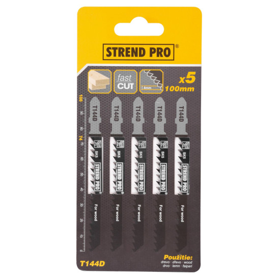 Пилка лобзика Strend Pro T144D 100 мм, 6z, по дереву, упак. 5 шт. Пилка лобзика Strend Pro T144D 100 мм, 6z, по дереву, упак. 5 шт.