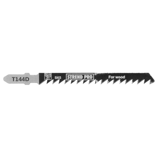 Пилка лобзика Strend Pro T144D 100 мм, 6z, по дереву, упак. 5 шт. Пилка лобзика Strend Pro T144D 100 мм, 6z, по дереву, упак. 5 шт.