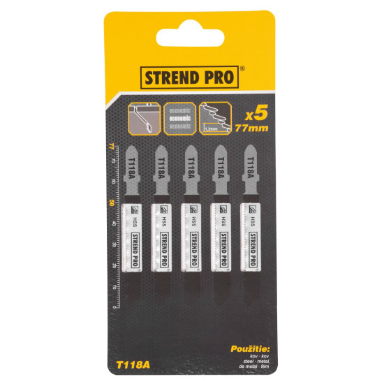 Пилка лобзика Strend Pro T118A 77 мм, 21z, по металлу, упак. 5 шт. Пилка лобзика Strend Pro T118A 77 мм, 21z, по металлу, упак. 5 шт.