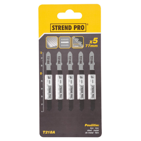 Пилка лобзика Strend Pro T218A 77 мм, 21z, по металлу, упак. 5 шт. Пилка лобзика Strend Pro T218A 77 мм, 21z, по металлу, упак. 5 шт.