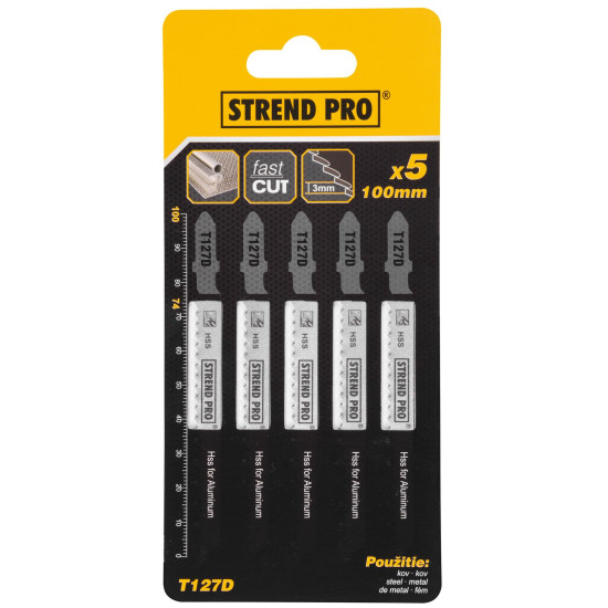 Пилка лобзика Strend Pro T127D 100 мм, 8z, по металлу, упак. 5 шт. Пилка лобзика Strend Pro T127D 100 мм, 8z, по металлу, упак. 5 шт.