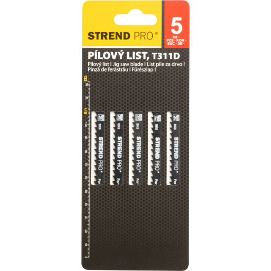 Пилка лобзика Strend Pro T311D 132 мм, 6z, по дереву, упак. 5 шт. Пилка лобзика Strend Pro T311D 132 мм, 6z, по дереву, упак. 5 шт.