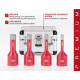 Dry diamond drill set Strend Pro Premium, DCB11S2, 6-8-10-12 mm, M14, diamond core hole drills, prof