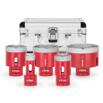 Cutter set Strend Pro Premium DCB11S5, 20-35-45-55-68 mm, M14, diamond, crown, professional