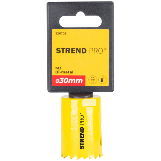 Strend Pro BHS44 cutter, 30 mm, M3 Bi-metal, metal crown, saw Strend Pro BHS44 cutter, 30 mm, M3 Bi-metal, metal crown, saw