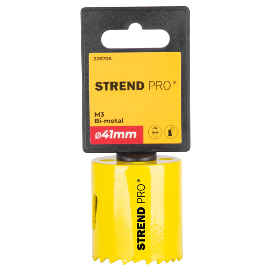 Strend Pro BHS44 cutter, 41 mm, M3 Bi-metal, metal crown, saw