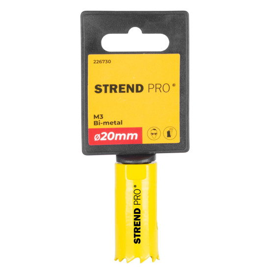 Strend Pro BHS44 cutter, 20 mm, M3 Bi-metal, metal crown, saw