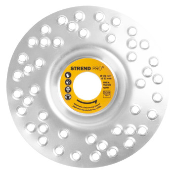 Strend Pro disc, 125 mm, sanding disc for wood, with holes, for angle grinder