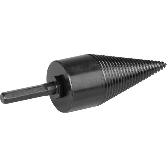 Конус для колки дров Strend Pro,  клин, конус, 42 мм, HEX 1/2" и адаптеры SDS+, для дерева