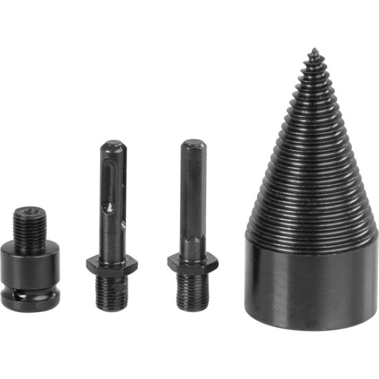 Strend Pro mandrel, splitting wedge, cone, 50 mm, 3x adapter, for wood Strend Pro mandrel, splitting wedge, cone, 50 mm, 3x adapter, for wood
