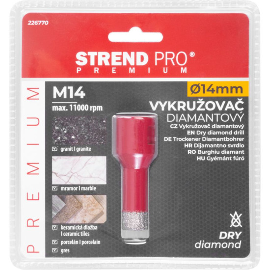 Cutter Strend Pro Premium DCB11, 14 mm, M14, HD, crown, diamond, professional