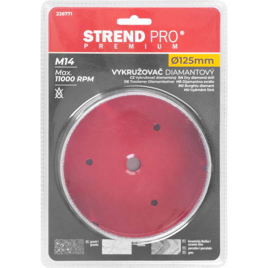 Cutter Strend Pro Premium DCB11, 125 mm, M14, HD, crown, diamond, professional