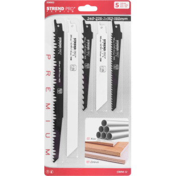 Blades for tail saw Strend Pro Premium, set, mix, 5 pcs