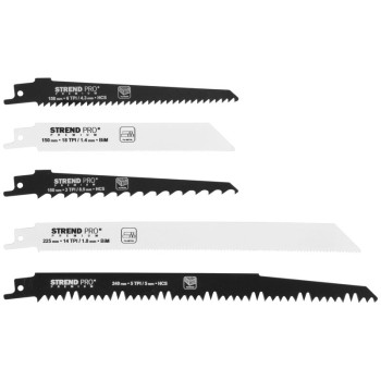Blades for tail saw Strend Pro Premium, set, mix, 5 pcs