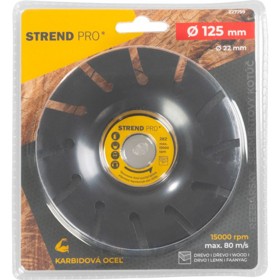 Strend Pro Disc Rasp 125mm puidust nurklihvija