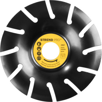 Диск Strend Pro, рашпиль, 125 мм, дерево, угловая шлифовальная машина