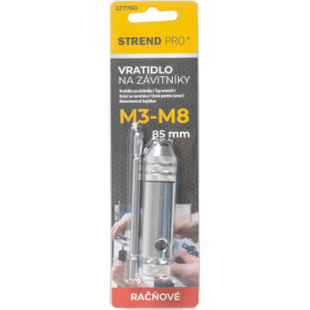 Метчик держатель Strend Pro, трещотка, M3-M8, 85 мм