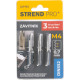 Метчик Strend Pro, M4, 0.7 мм, DIN352, шт 3 шт