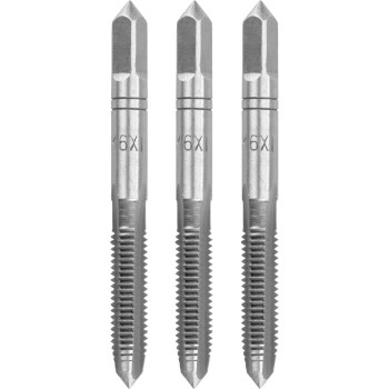 Метчик Strend Pro, M6, 1 мм, DIN352, уп. 3 шт