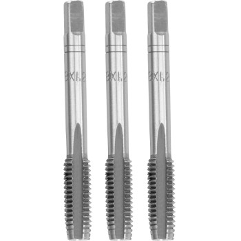 Метчик Strend Pro, M8, 1,25 мм, DIN352, Уп 3 шт