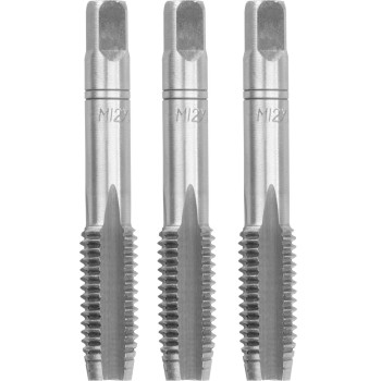 Метчик Strend Pro, M12, 1,75 мм, DIN352, уп. 3 шт