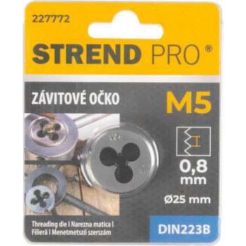 лерка Strend Pro, резьбовое, M5x0,8 мм, метрический диаметр резьбы 25 мм, DIN223B