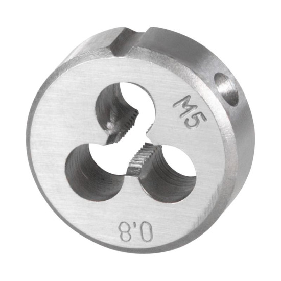 Strend Pro die, threaded, M5x0.8 mm, metric thread diameter 25 mm, DIN223B