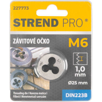 лерка Strend Pro, резьбовое, M6x1 мм, метрический диаметр резьбы 25 мм, DIN223B