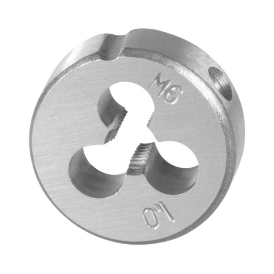 Strend Pro die, threaded, M6x1 mm, metric thread diameter 25 mm, DIN223B