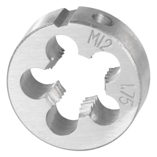 Strend Pro die, threaded, M12x1.75 mm, metric thread diameter 25 mm, DIN223B