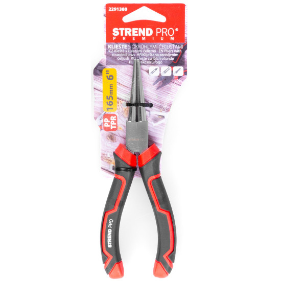 Strend Pro Premium ComfortGrip DL415 Клещи, 160 мм, с круглыми губками, прямые, для стопорных колец Strend Pro Premium ComfortGrip DL415 Клещи, 160 мм, с круглыми губками, прямые, для стопорных колец