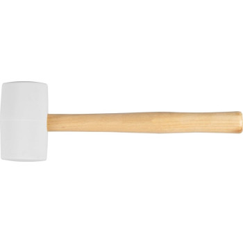 Kummist haamer, valge 680 g Strend pro, puidust käepide