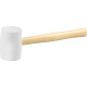 Rubber mallet whitehead 900 g Strend Pro, wooden handle Rubber mallet whitehead 900 g Strend Pro, wooden handle