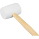 Rubber mallet whitehead 900 g Strend Pro, wooden handle Rubber mallet whitehead 900 g Strend Pro, wooden handle