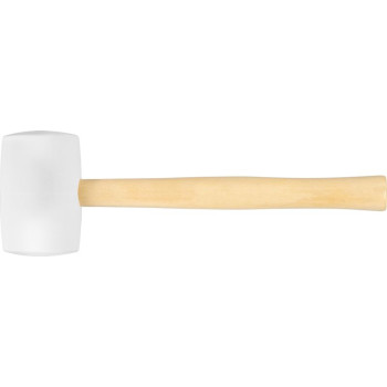 Kummist haamer, valge 900 g Strend pro, puidust käepide