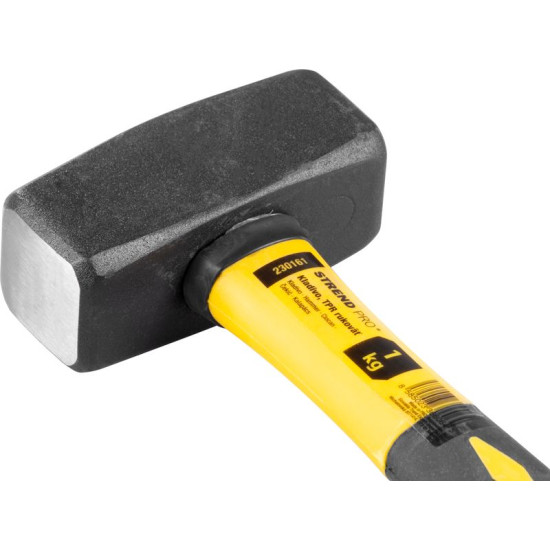 Stonning hammer 1000g Strend Pro, fibreglass handle 25,5cm with TPR grip Stonning hammer 1000g Strend Pro, fibreglass handle 25,5cm with TPR grip