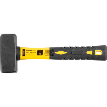 Stonning hammer 1000g Strend Pro, fibreglass handle 25,5cm with TPR grip