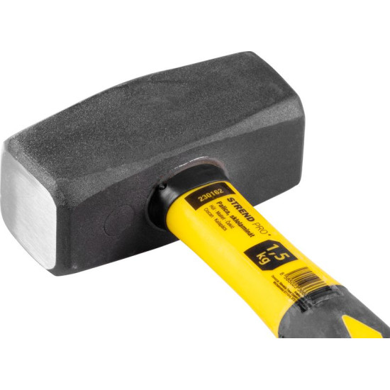Stonning hammer 1500g Strend Pro, fibreglass handle 30cm with TPR grip Stonning hammer 1500g Strend Pro, fibreglass handle 30cm with TPR grip