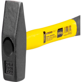 Machinist hammer  0500 g, Strend Pro, fibreglass handle with TPR grip