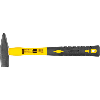 Machinist hammer  0500 g, Strend Pro, fibreglass handle with TPR grip