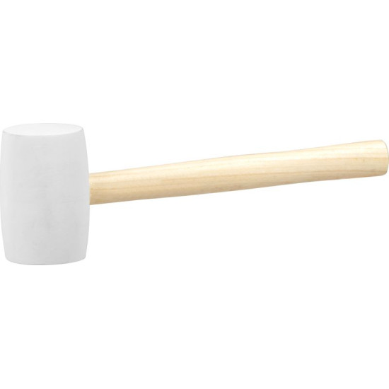 Kummist haamer, valge 450 g Strend Pro, puidust käepide