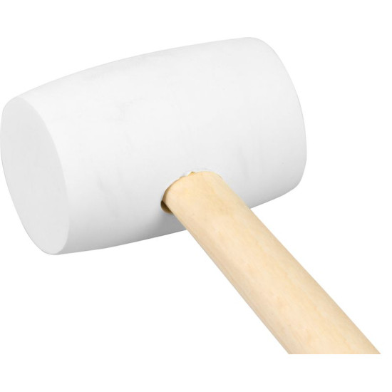 Kummist haamer, valge 450 g Strend Pro, puidust käepide