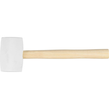 Kummist haamer, valge 450 g Strend Pro, puidust käepide