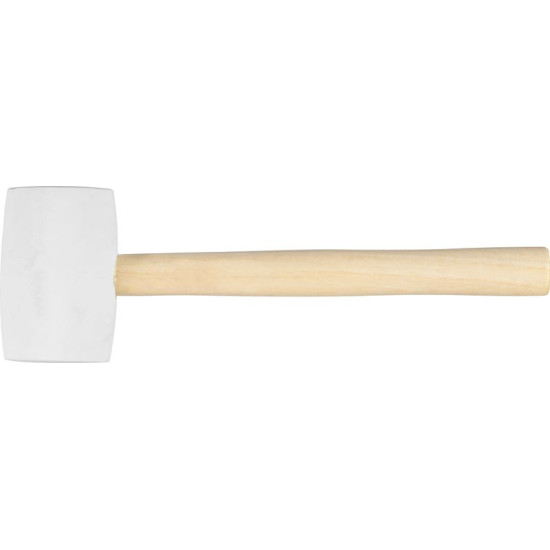 Kummist haamer, valge 450 g Strend Pro, puidust käepide