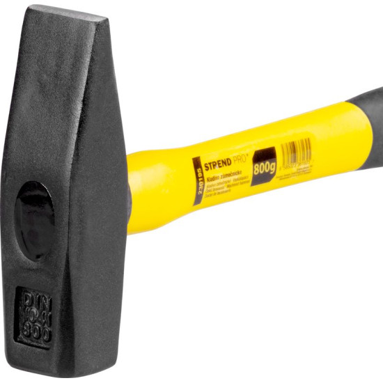 Machinist hammer 0800 g, Strend Pro, fibreglass handle with TPR grip Machinist hammer 0800 g, Strend Pro, fibreglass handle with TPR grip