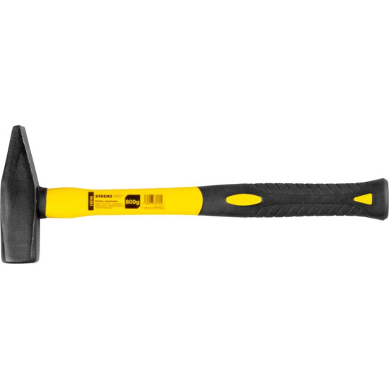 Machinist hammer 0800 g, Strend Pro, fibreglass handle with TPR grip Machinist hammer 0800 g, Strend Pro, fibreglass handle with TPR grip