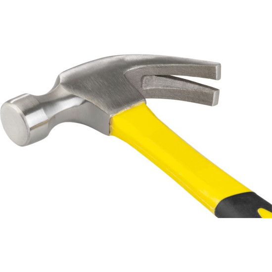 Claw hammer 450 g Strend Pro, fibreglass handle with TPR grip